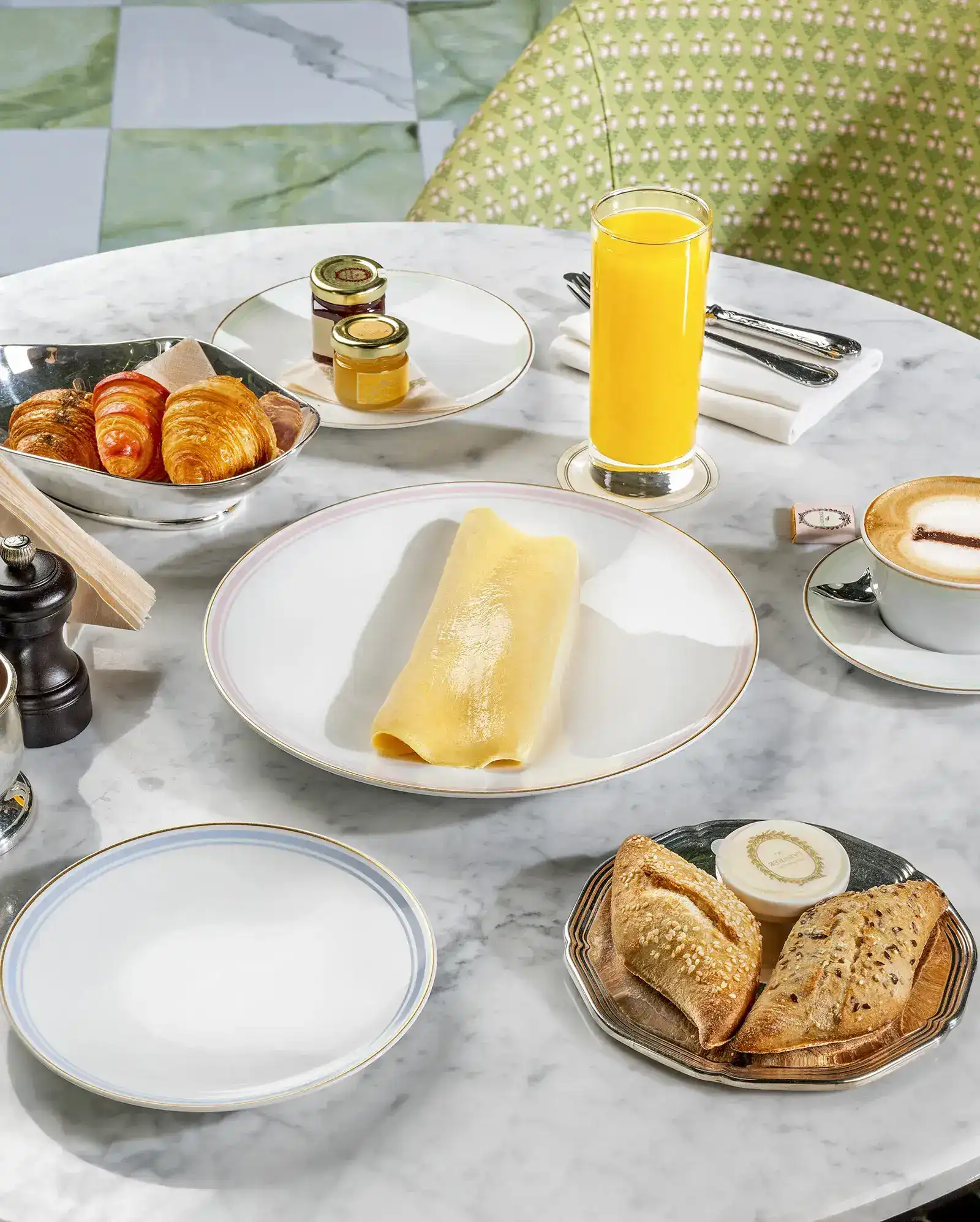 Breakfast Champs Elysees - beautifully plated and ready to enjoy