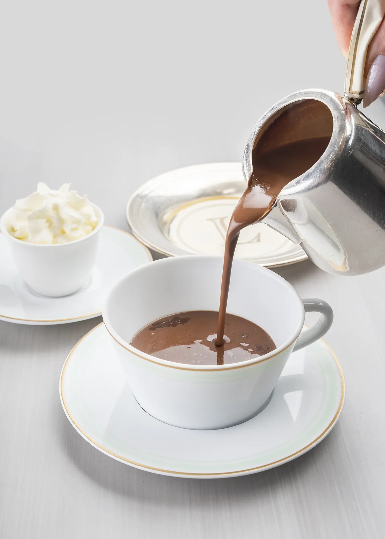 Hot chocolate - beautifully plated and ready to explore