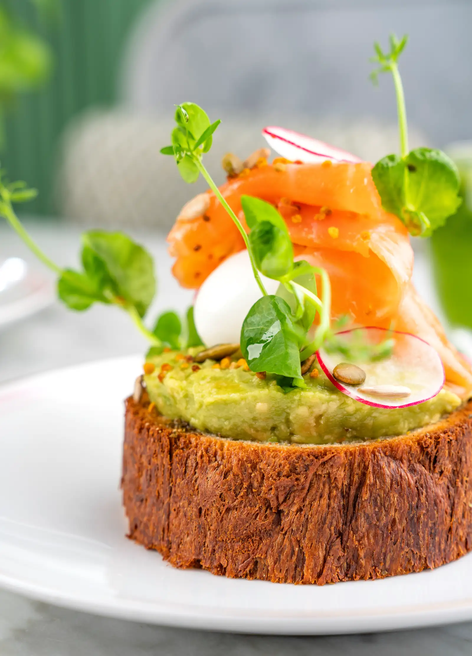 Soft Boiled-Eggs & Salmon-beautifully plated and ready to explore