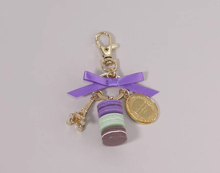 Flower And Wheat Keychain Back