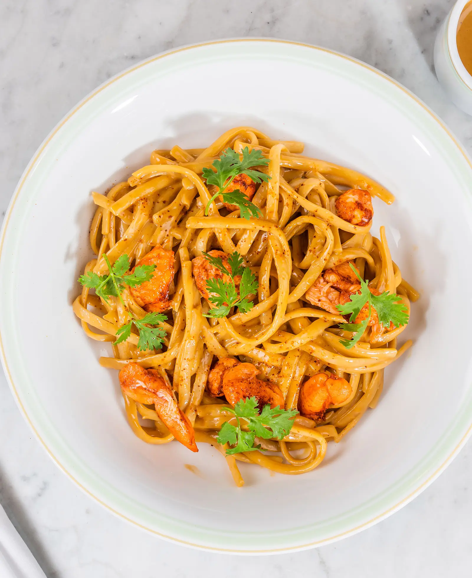 Linguine lobster pasta with bisque Ladurée