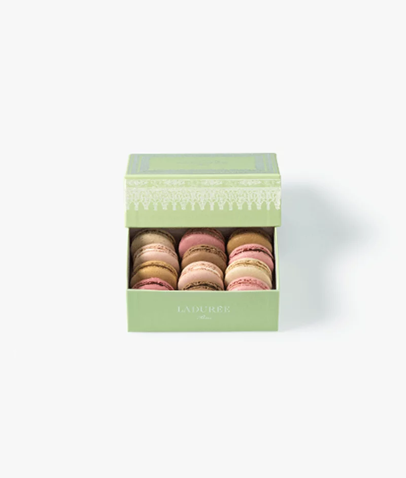 Napoleo12 Macarons Gift Box Green Front